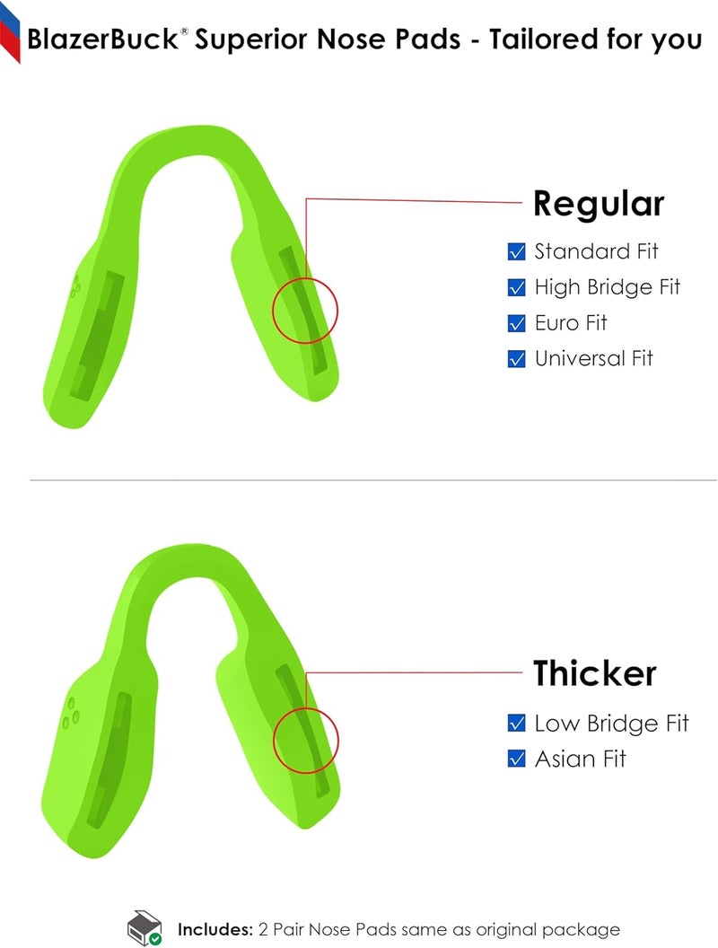 BLAZERBUCK Replacement Nose Piece Nose Pads for Oakley Metalink OX8153 Eyeglasses - Image 4